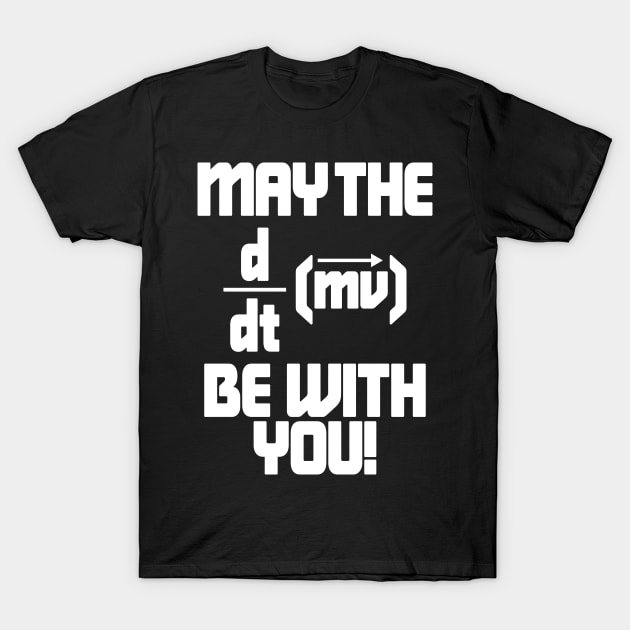 May The Force Be With You! Physics Geek T-Shirt by ScienceCorner